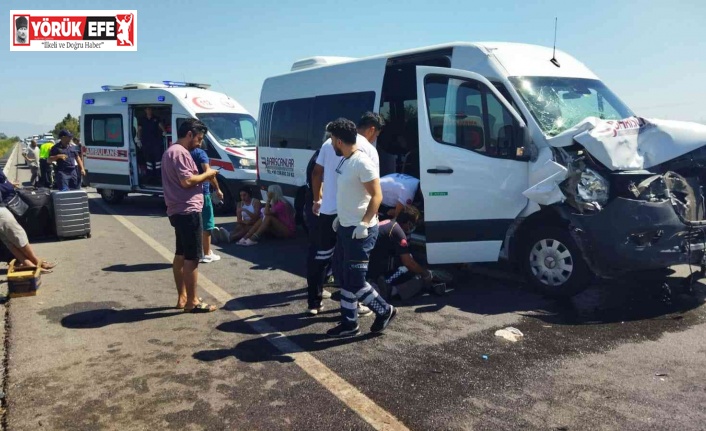Aydın’da trafik kazası: 10 yaralı