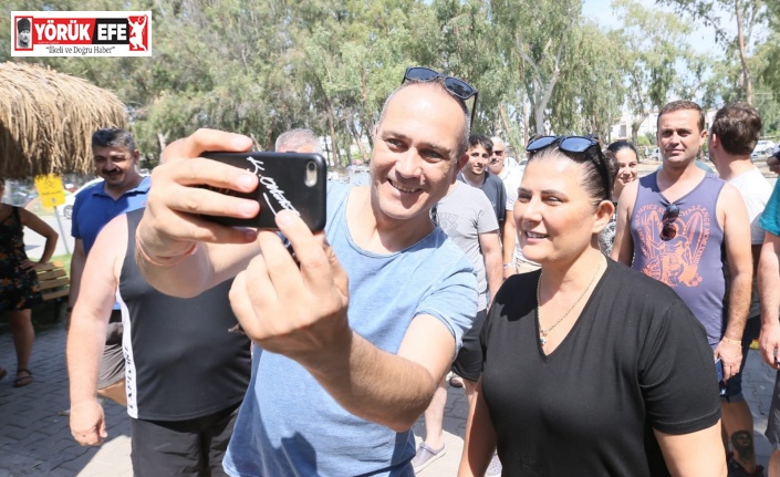 Başkan Çerçioğlu, Ada Camping’te vatandaşlar ile bayramlaştı