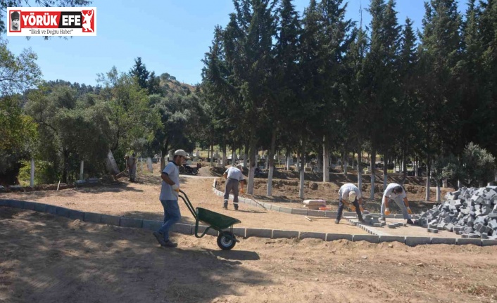 Köşk Belediyesinin mezarlık düzenleme ve planlama çalışması devam ediyor