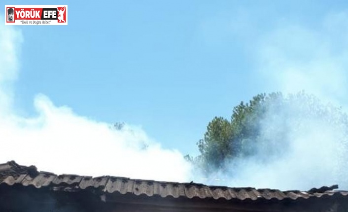 Söke’deki yangında ev kullanılamaz hale geldi