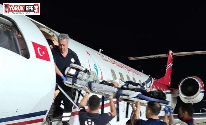 Ambulans uçak 2 yaşındaki bebek için havalandı