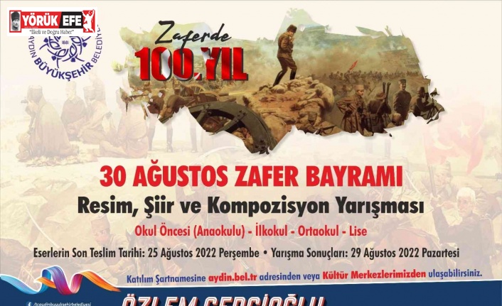 Aydın Büyükşehir Belediyesi ’30 Ağustos Zafer Bayramı’ temalı yarışma düzenliyor