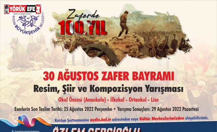 Aydın Büyükşehir Belediyesi ’30 Ağustos Zafer Bayramı’ temalı yarışma düzenliyor