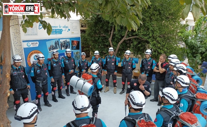 Beşir Arama Kurtarma ekibi Aydın’da bir ilki başardı