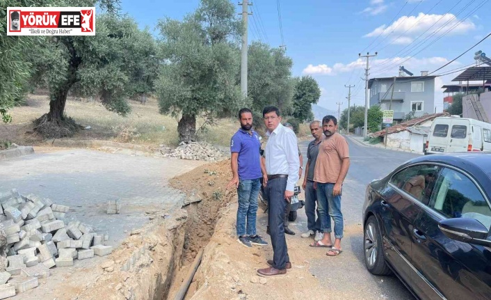 Nazilli’de deforme olan iyi su boruları yenileniyor