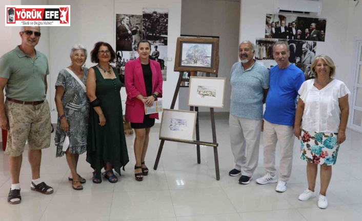 Nejat Orhan Sulu Boya Sergisi Didimli sanatseverlerle buluştu