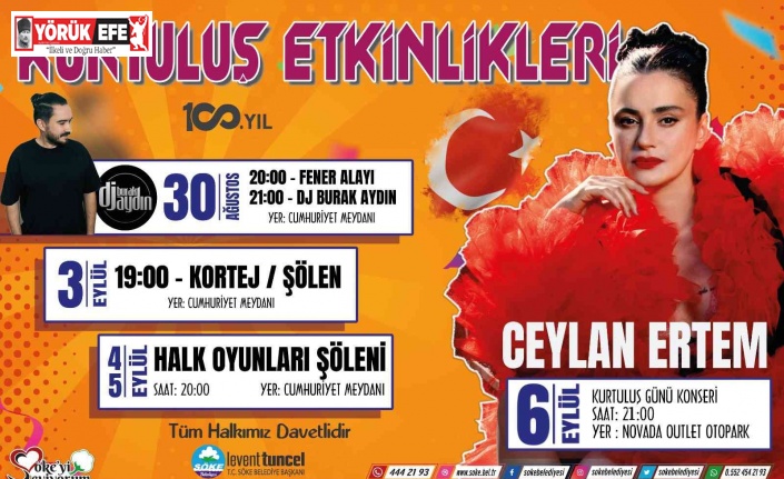 Söke’de 30 Ağustos coşkusu yaşanacak