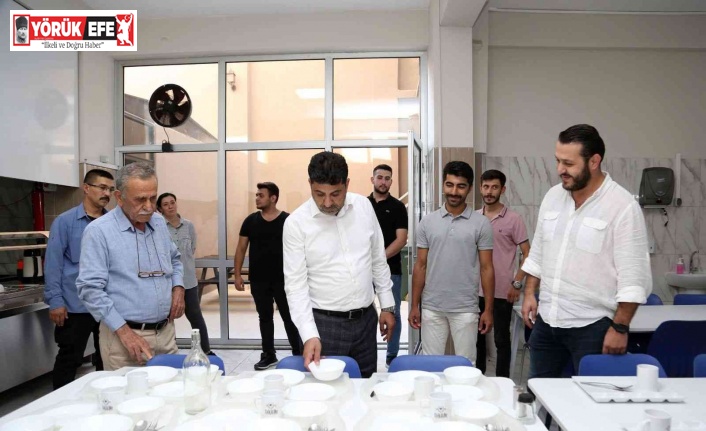 ADÜ Rektörü Aldemir, yurtları inceledi