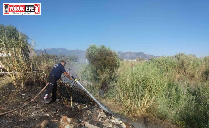 Arazi yangınlarına itfaiyeden hızlı müdahale
