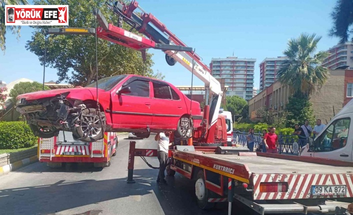 Direksiyon hakimiyetini kaybetti, refüje çarptı: 7 yaralı