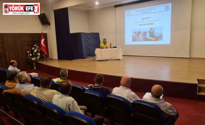 İncirliova’da servis şoförleri ve rehber personellere trafik eğitimi verildi