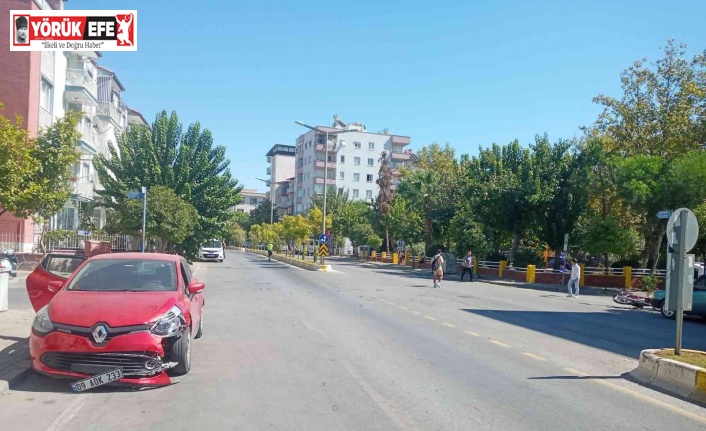 Otomobil ile motosiklet çarpıştı: 1 yaralı