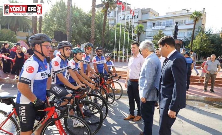 Zaferin 100. yılında 650 kilometre pedal çevirdiler