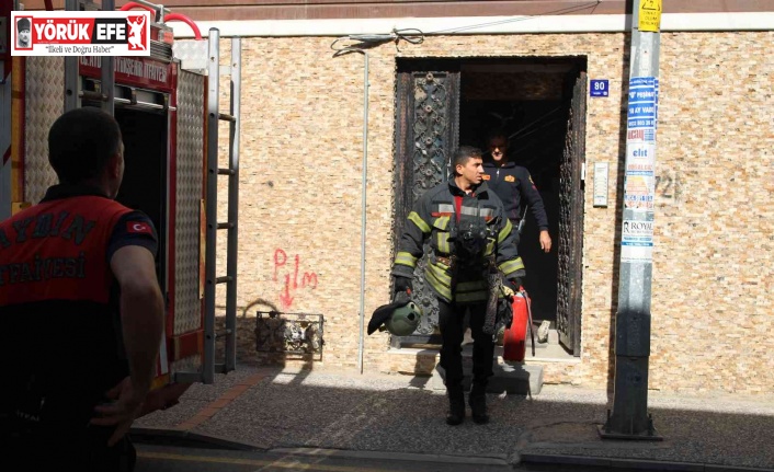 Aspiratörden çıkan yangın itfaiye ekiplerini harekete geçirdi
