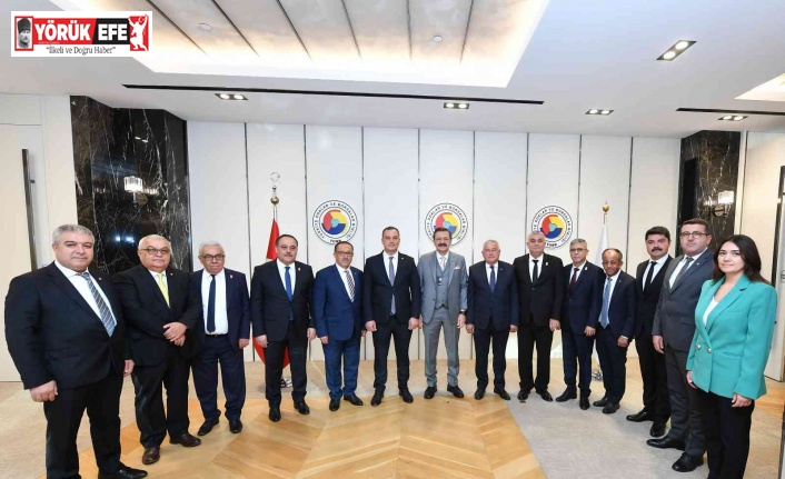 Aydın Ticaret Borsası Yönetimi, TOBB Başkanı M.Rifat Hisarcıklıoğlu ile görüştü