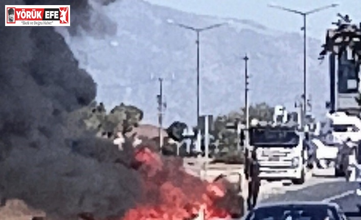 Aydın’da araç yangını