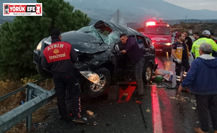 Aydın’da trafik kazası: 1 ölü, 1 yaralı