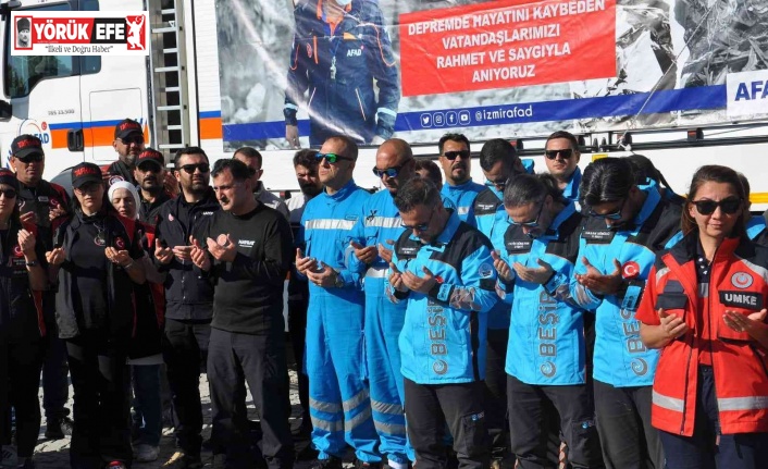 Beşir Arama Kurtarma ekipleri  İzmir depreminde hayatını kaybedenleri andı