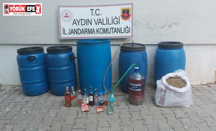 Bozdoğan’da 530 litre el yapımı içki ele geçirildi