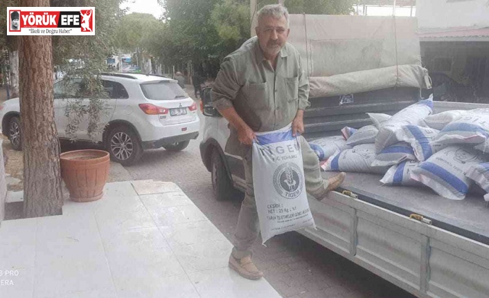 Didim’de üreticilere ton tohum desteği