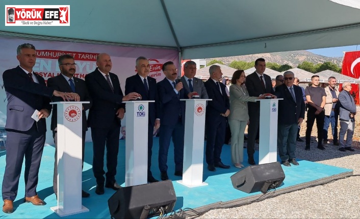 Kuyucak’ta 265 sosyal konutun temeli atıldı