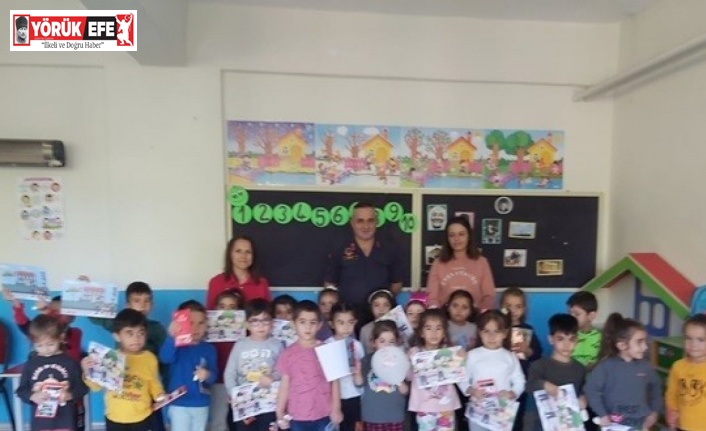 Söke’de minik öğrencilere Jandarma’dan trafik eğitimi