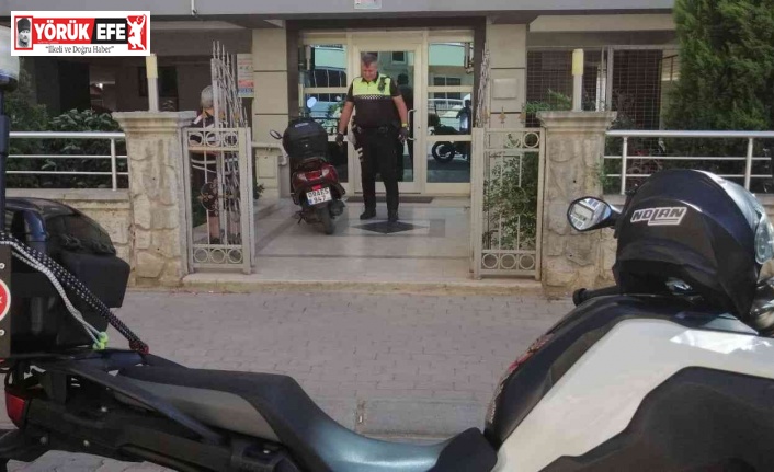 Trafik polisinin dikkati sayesinde çalıntı motosiklet bir günde bulundu