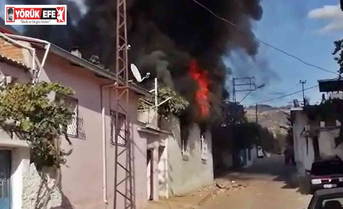 Tüpten sızan gaz bomba gibi patladı, evde yangın çıktı