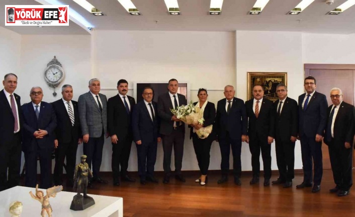 Aydın Ticaret Borsası heyeti, Başkan Çerçioğlu ile görüştü