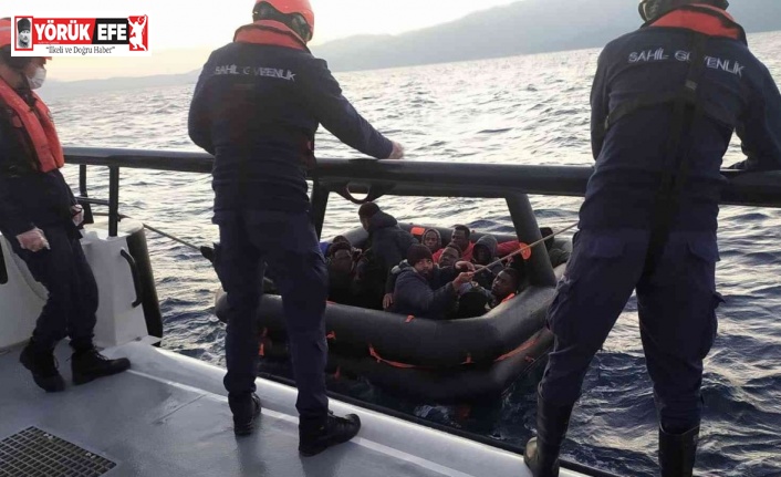Aydın’da 35 düzensiz göçmen kurtarıldı