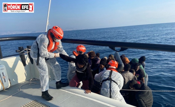 Aydın’da 75 düzensiz göçmen kurtarıldı