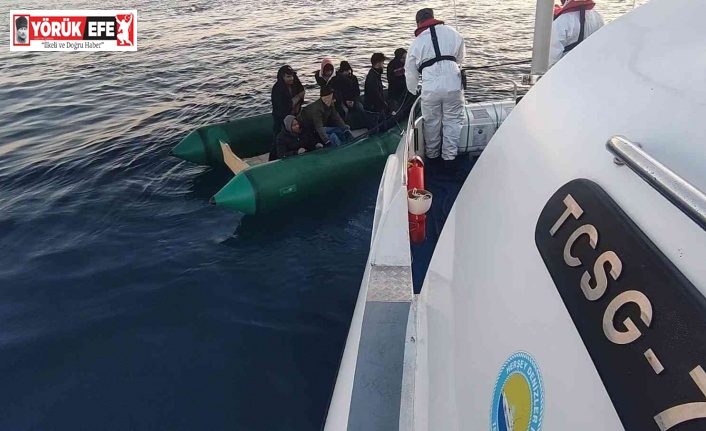 Aydın’da 8 düzensiz göçmen kurtarıldı
