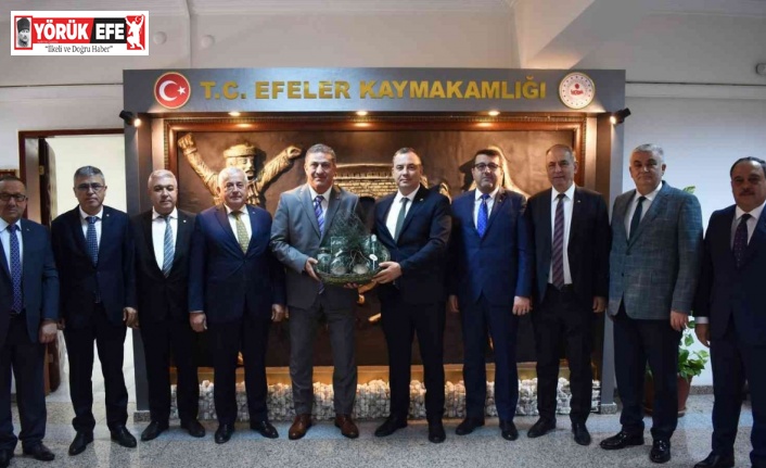 Efeler Kaymakamı Arıkan, Aydın Ticaret Borsası Yönetimi’ni ağırladı