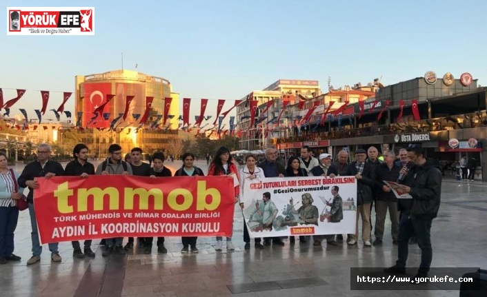 TMMOB AYDIN “Gezi Davası ile cezalandırılan arkadaşlarımız serbest bırakılmalıdır”