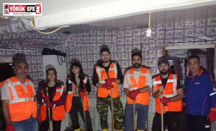 Antalya’daki sel felaketine, Aydın’daki gönüllülerden yardım eli