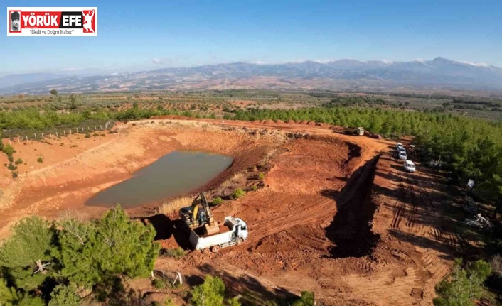 ASKİ, Karacasu Yazır’da gölet genişletme çalışmalarına başladı