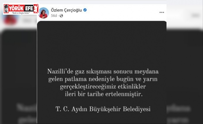 Aydın Büyükşehir tüm etkinlikleri iptal etti