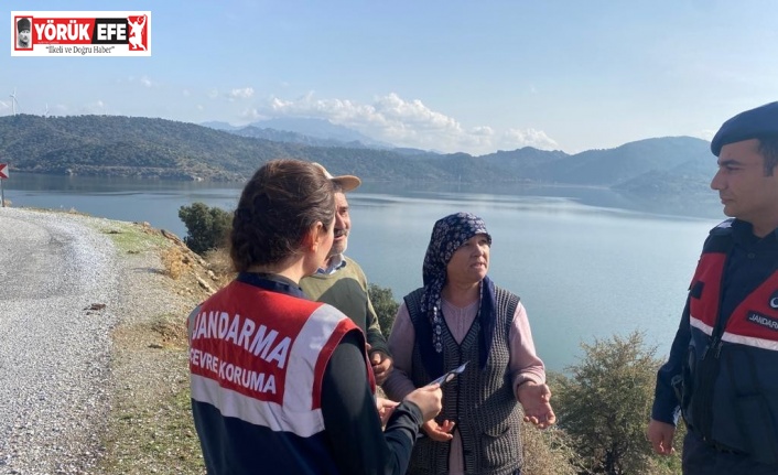 Aydın’da ’Bafa Gölü Tabiat Parkı Jandarma ile Güvende’ çalışmaları sürüyor