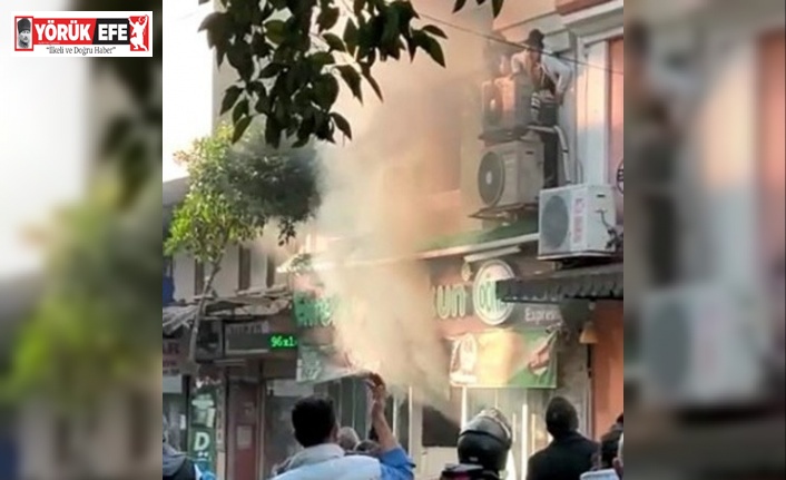 Aydın’daki patlamada alevlerden kurtulmaya çalışan 2 çocuk kameraya yansıdı