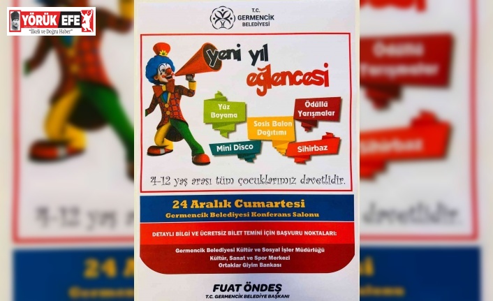 Germencik’te çocuklar için yeni yıl eğlencesi düzenlenecek