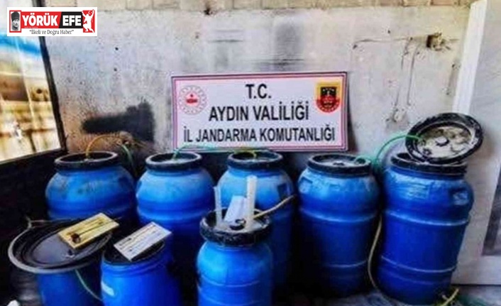 Jandarma yılbaşı öncesi 5 bin 805 litre kaçak alkol ele geçirildi