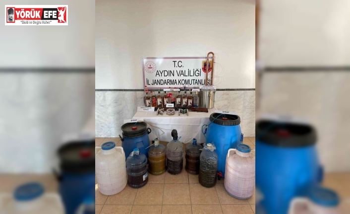 Kuyucak’ta kaçak alkol imalathanesine baskın: 5 gözaltı