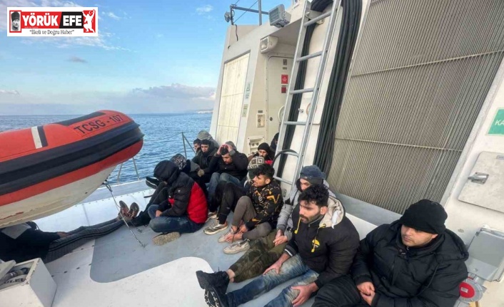 Aydın’da 19 düzensiz göçmen kurtarıldı