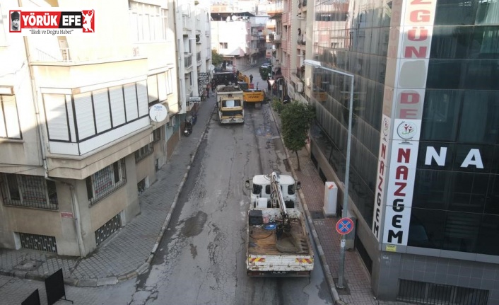 Nazilli’de Ziya Gökalp Caddesi yenileniyor
