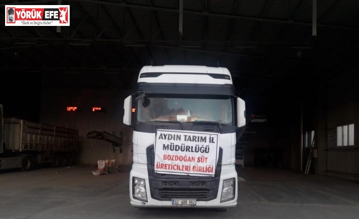 Antepli depremzede hayvancılara Aydın’dan 20 ton yem desteği