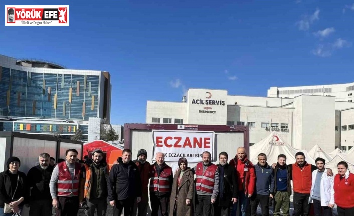 Aydınlı eczacılar depremzedeler için sahada