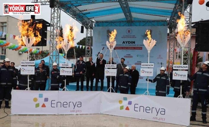 Cumhurbaşkanı Erdoğan, Koçarlı’nın doğalgazını ateşledi