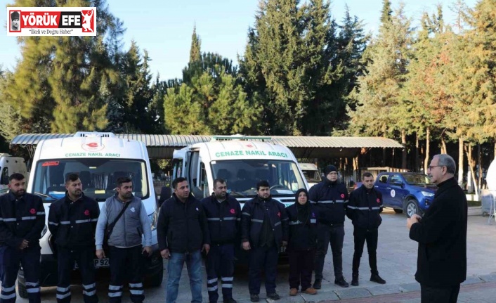 Efeler Belediyesi deprem bölgelerine cenaze araçları gönderdi