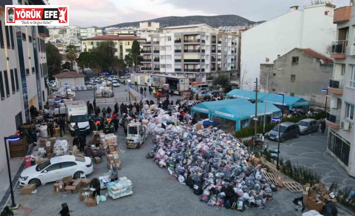 Kuşadası Belediyesi’nden afet bölgesine yardım koridoru