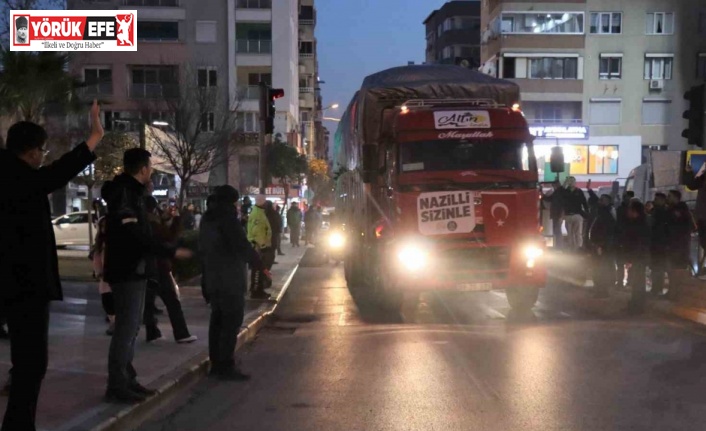 Nazilli Belediyesi deprem bölgesinde çalışmalarını sürdürüyor